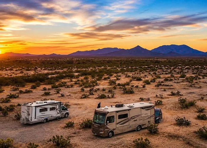 Rv Dry Near Arizona Dunes Campsite Salome